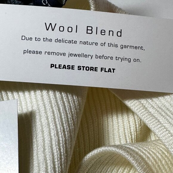 French Connection Jaida Top M Summer White Wool Blend MSRP $98 - Picture 6 of 13